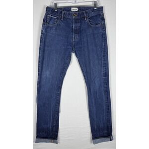 Taylor Stitch Slim Fit Selvedge Jeans 34x30 USA Cone Denim White Oak Button Fly